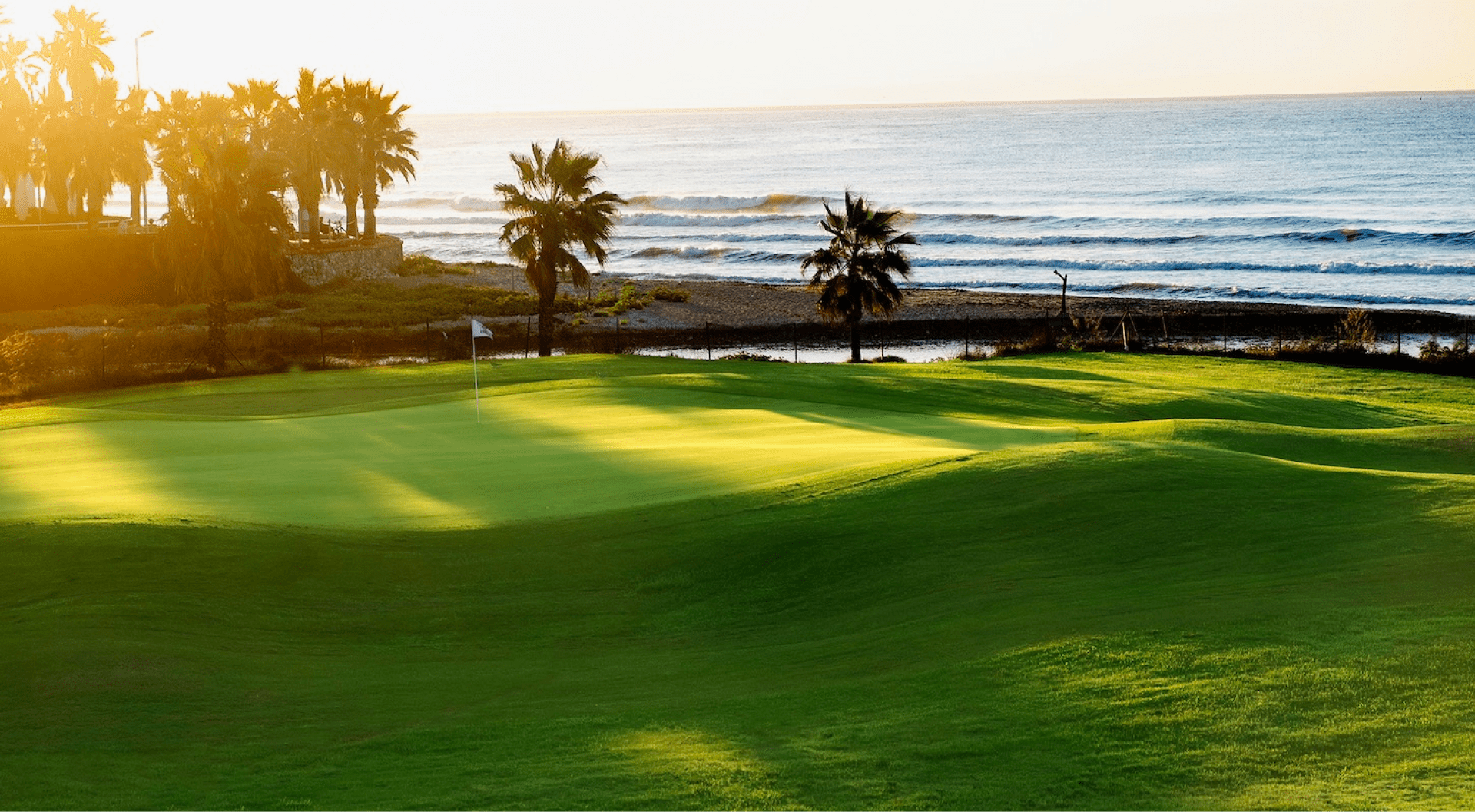 Image of a golf club in Sitges (Barcelona) by the sea.rn