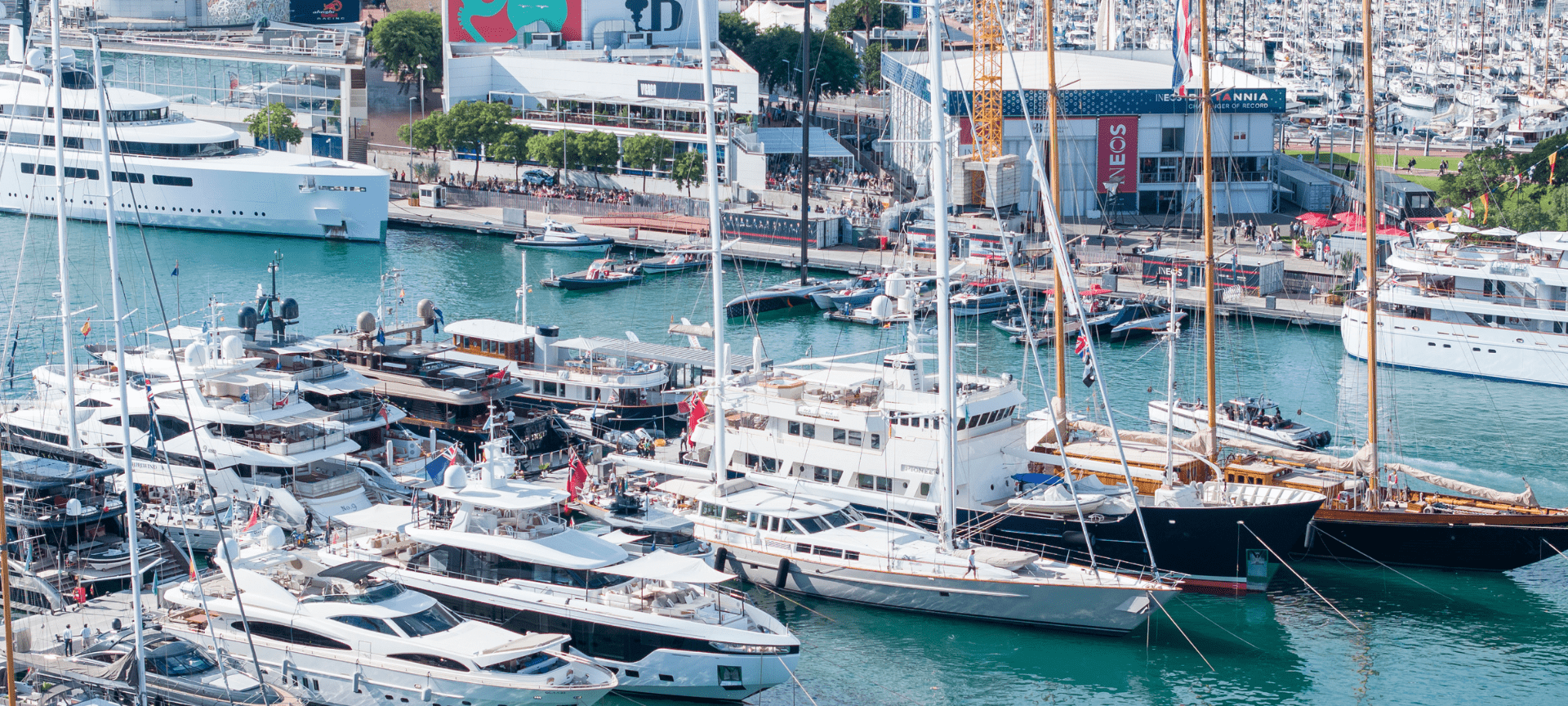 Image of Marina Port Vell during the 2024 America's Cup sailing event