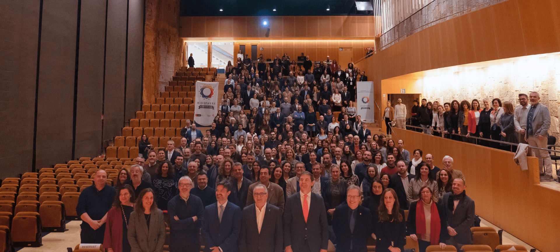 Certification award ceremony at the Palau de la M&uacute;sica