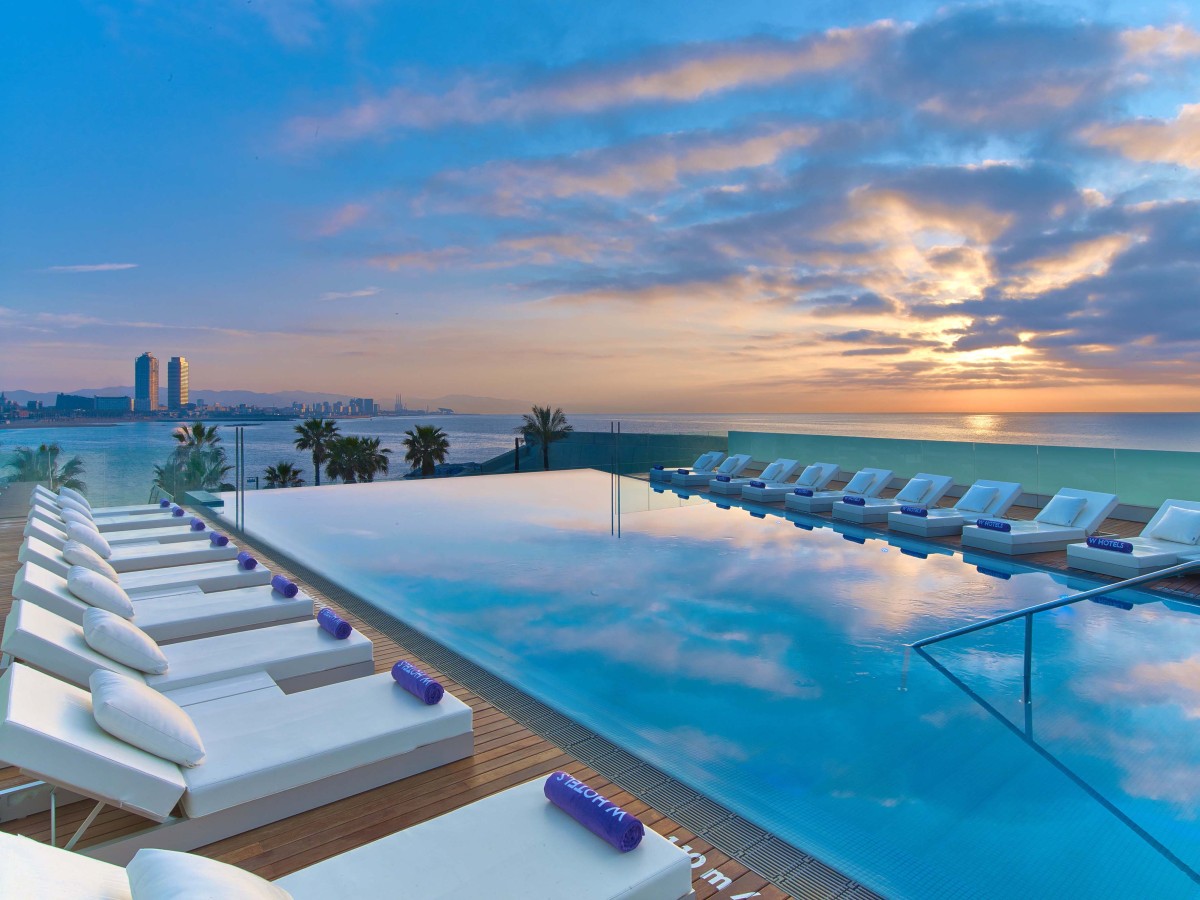 Terrace – Hotel W – Barcelona - Barceloneta – Barcelona pool